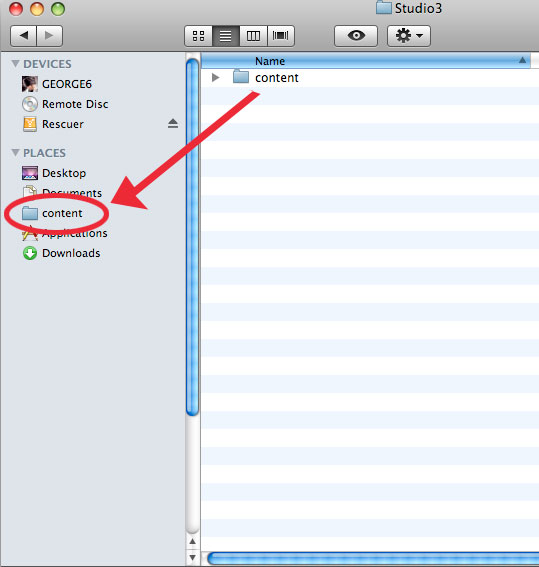 Adding a folder to your sidebar on the Mac