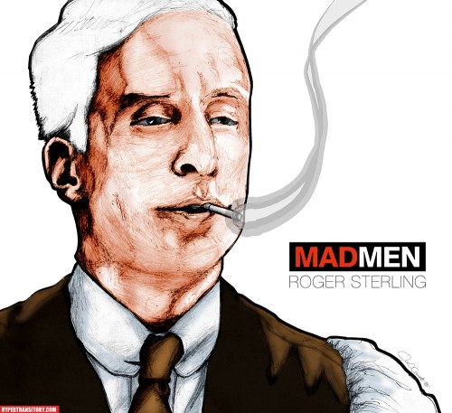 Roger Sterling art by John Garrett